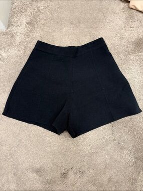 Women's High-Rise Knit Shorts - Black